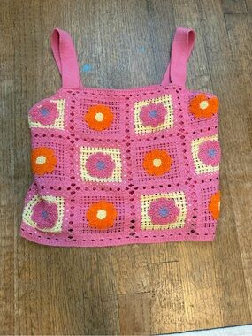 Design History Pink Knit Tank - XL